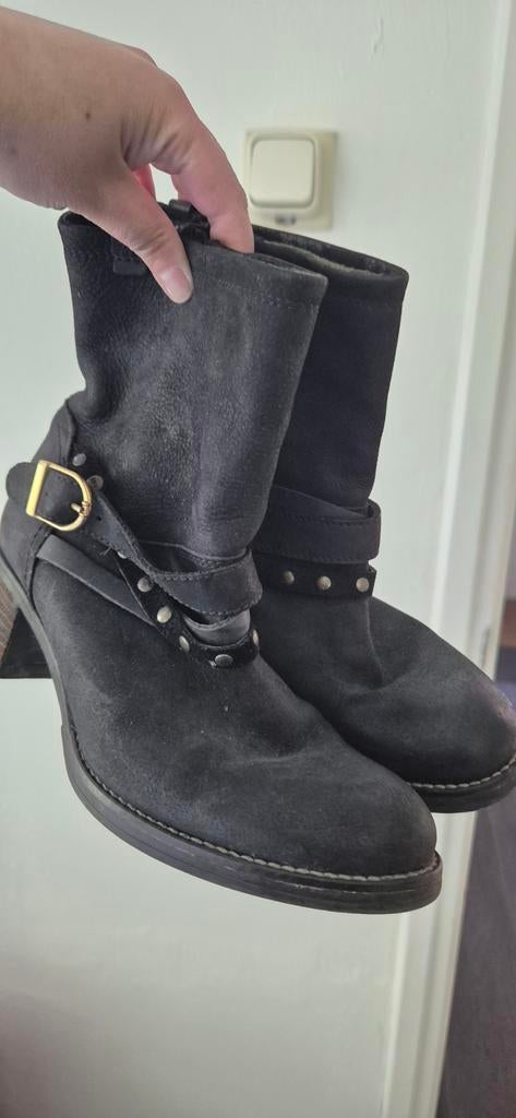 Enkellaarsjes McGregor maat 38, Kleding | Dames, Schoenen, Ophalen, Zo goed als nieuw, Zwart