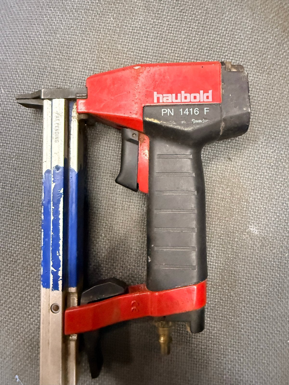 Haubold PN 1416 F perslucht tacker - Made in Sweden, Ophalen of Verzenden, Gebruikt, Tacker/nietmachine, Overige merken