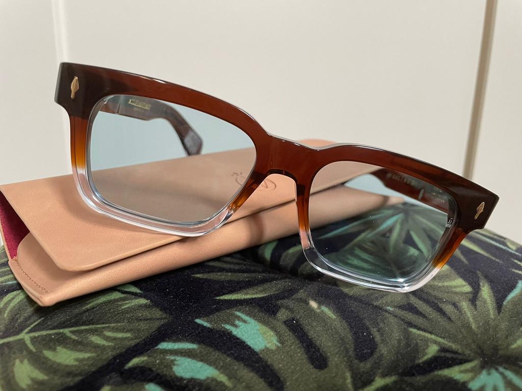 Jacques Marie Mage Zonnebril - Exclusief Design, Overige merken, Zonnebril, Bruin, Ophalen of Verzenden