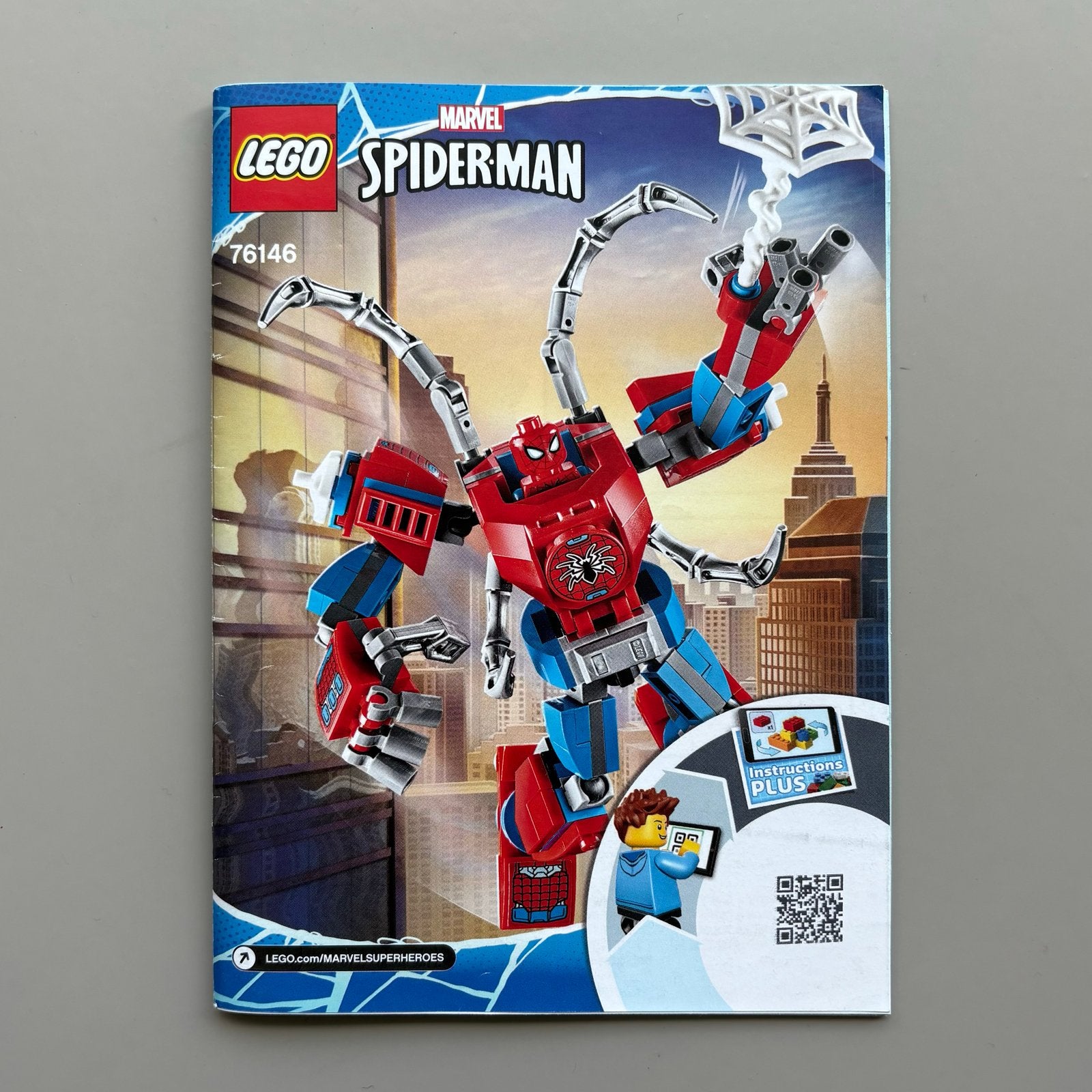 LEGO Marvel Spider-Man Mech 76146 - compleet, Gebruikt, Marvel, Lego, Ophalen of Verzenden