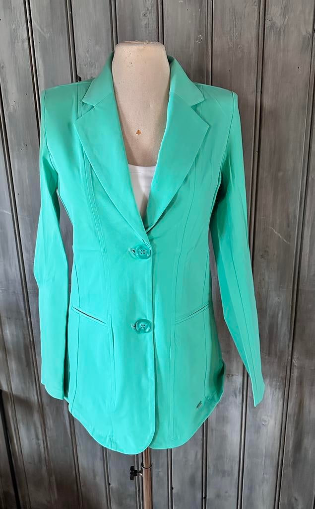 Mi Piace  travelstof blazer  maat: XS tm M Mint Leaf, Kleding | Dames, Maat 38/40 (M), Nieuw, Ophalen of Verzenden, Jasje