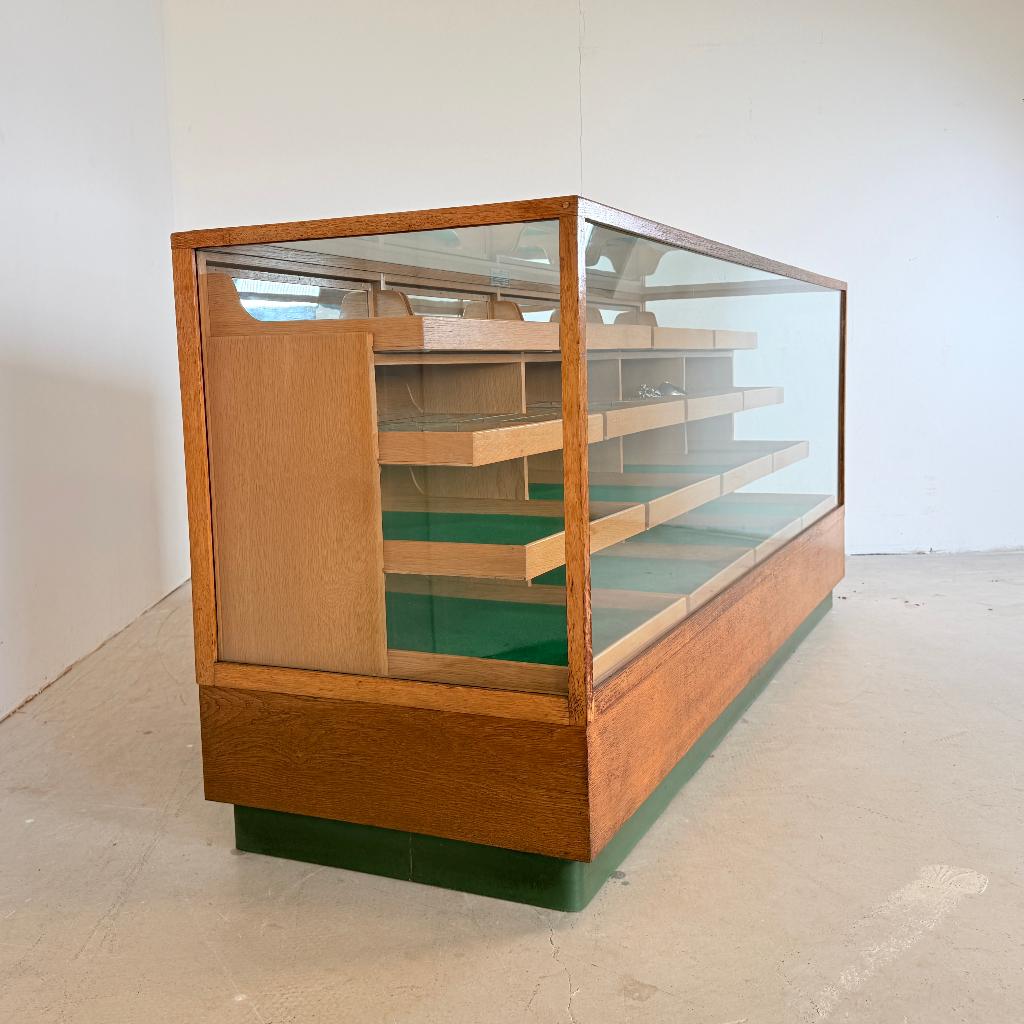Vintage eiken fournituren toonbank – SLB Stuttgart, Ophalen of Verzenden