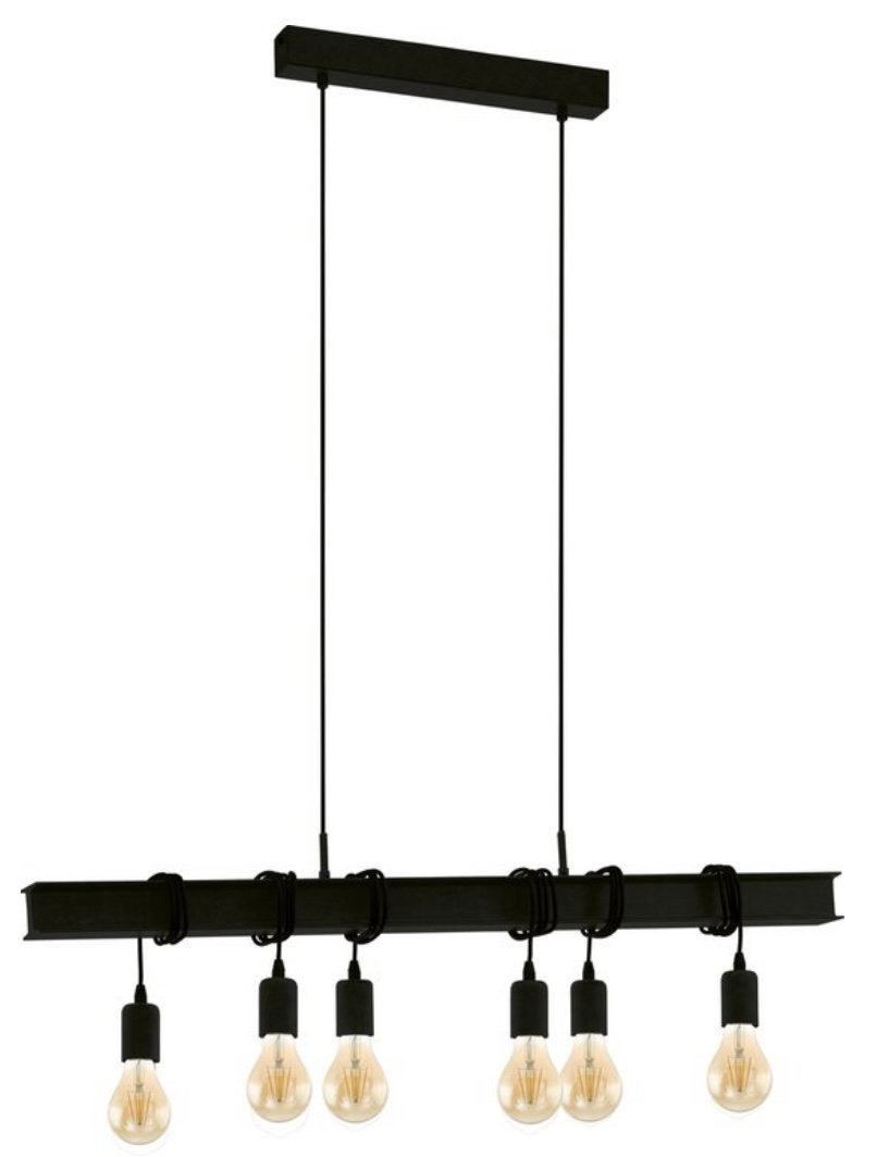 Eglo hanglamp Townshend balk 6-lichts zwart - Heerhugowaard, Auto diversen, Dakdragers, Ophalen, Nieuw