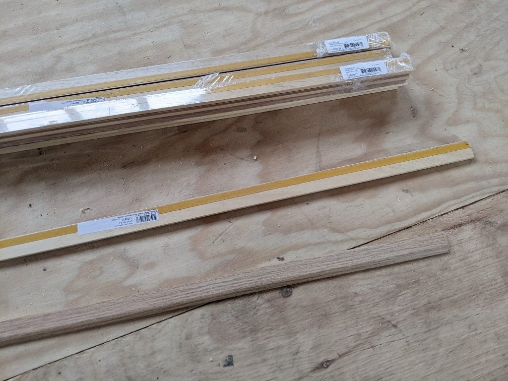 Plinten eikenhout, Ophalen, Eiken, Nieuw, 200 tot 250 cm