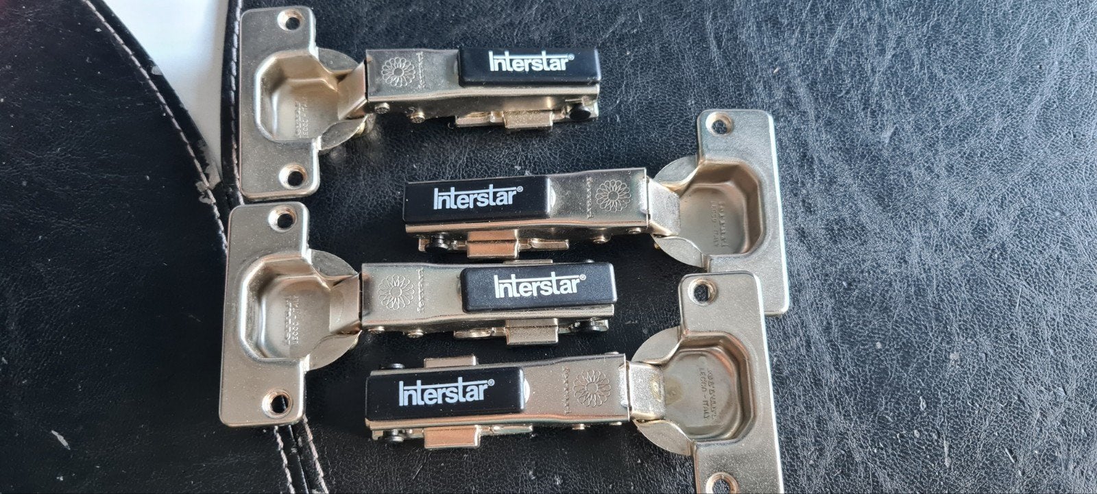 Interstar Scharnieren - Set van 4, Ophalen of Verzenden, Gebruikt, IJzer, Scharnier