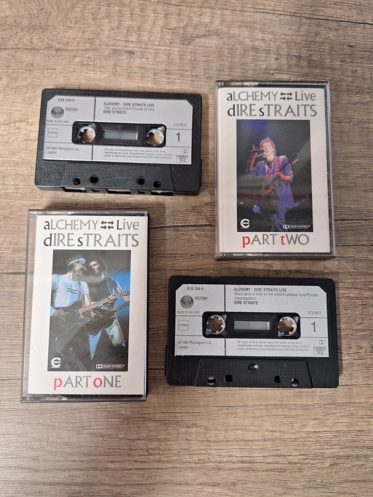 Vintage Dire Straits - Alchemy Live Cassettebandjes (2 stuks, Gebruikt, 2 t/m 25 bandjes, Ophalen of Verzenden, Origineel