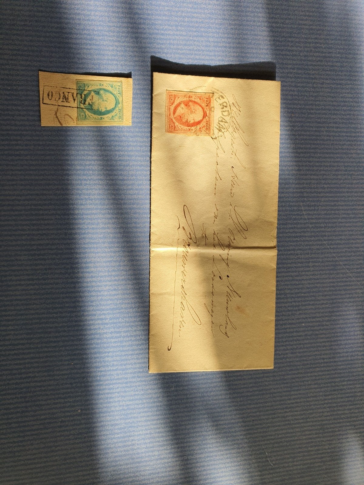 Poststuk 1860 zeldzaam, Ophalen of Verzenden, Nederland