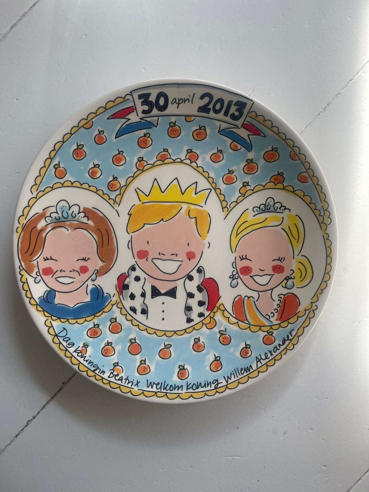 Blond amsterdam troonwissel bord 26cm, Blond Amsterdam, Verzenden, Zo goed als nieuw, Bord(en)