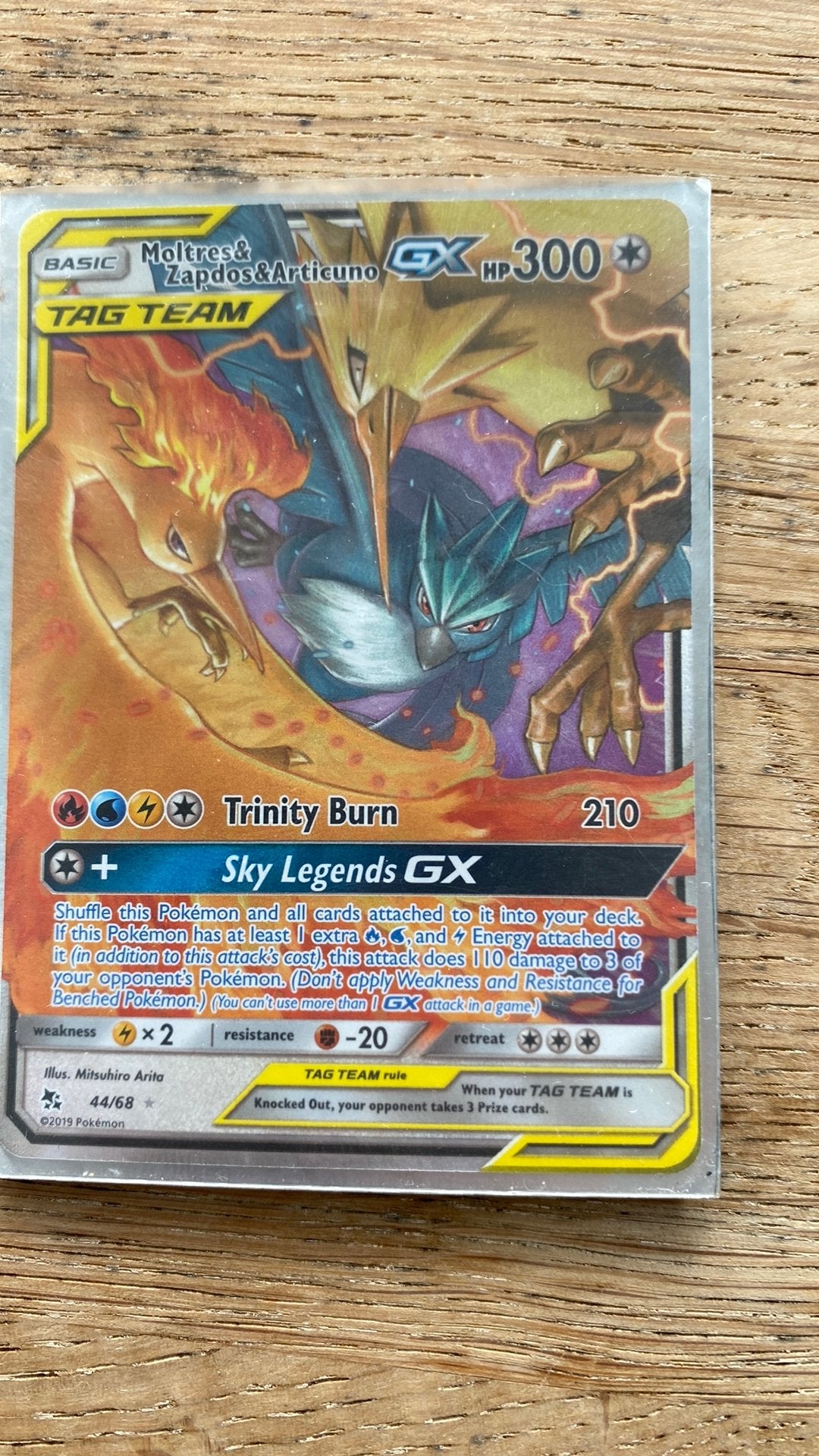 Pokemon kaart moltres/zapdos/articuno, Ophalen of Verzenden, Zo goed als nieuw