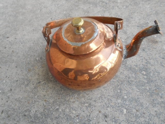 ANTIEKE KOPEREN KLEPPER KETEL, Ophalen of Verzenden, Koper