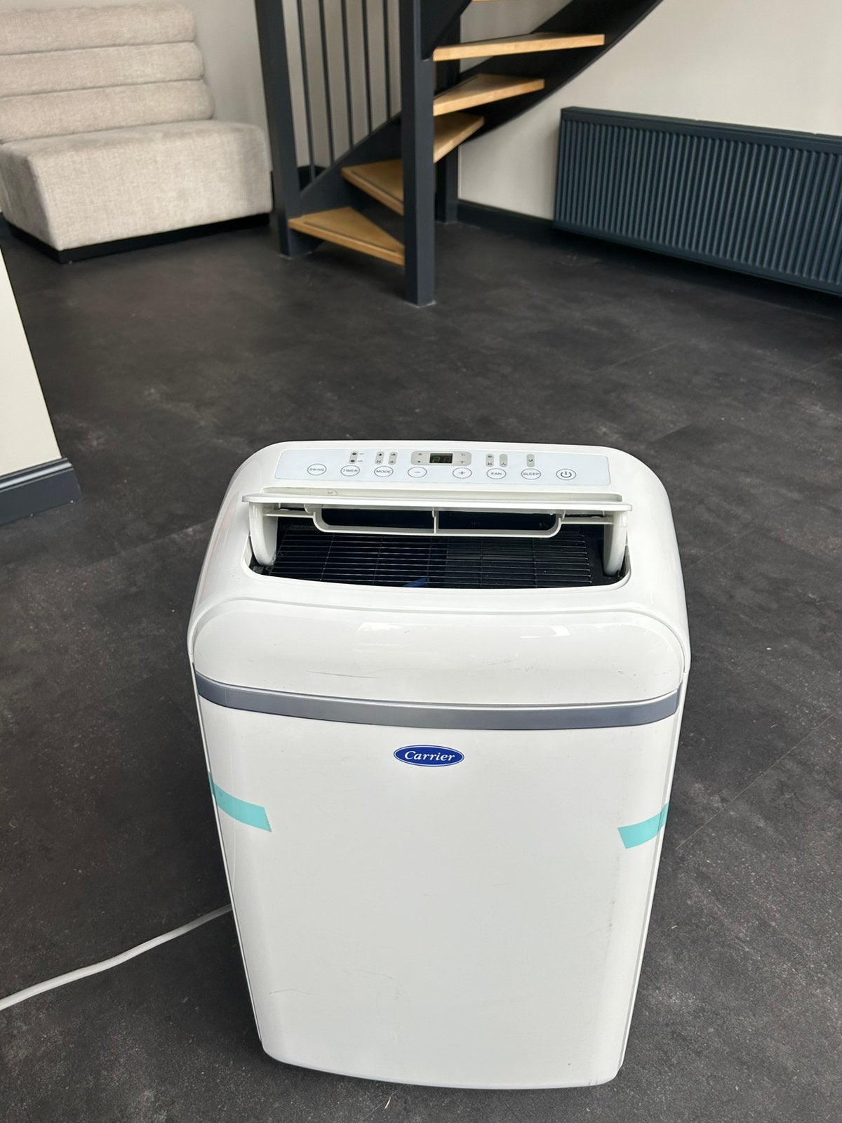 Te koop Carrier mobiele airco 51QPD12N7S, Ophalen, Koelen en Ontvochtigen, Minder dan 60 m³, Timer