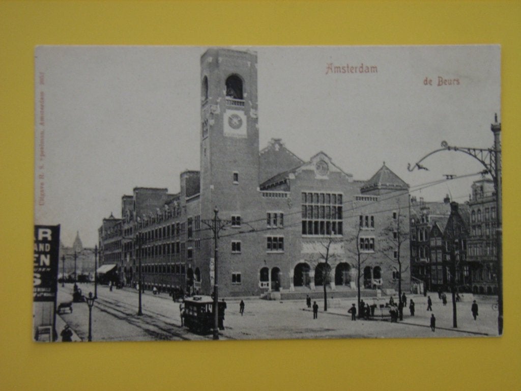Ansichtkaart amsterdam, de beurs, Ophalen of Verzenden, 1960 tot 1980, Ongelopen, Noord-Holland