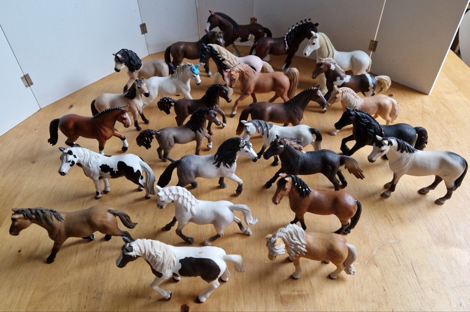 Heel veel Schleich paarden, Ophalen of Verzenden, Paard, Beeldje of Figuurtje