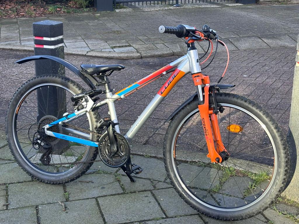 Cube action team 24inch mountainbike, Fietsen en Brommers, Fietsen | Jongens, Ophalen, Velgrem, 24 inch, Versnellingen