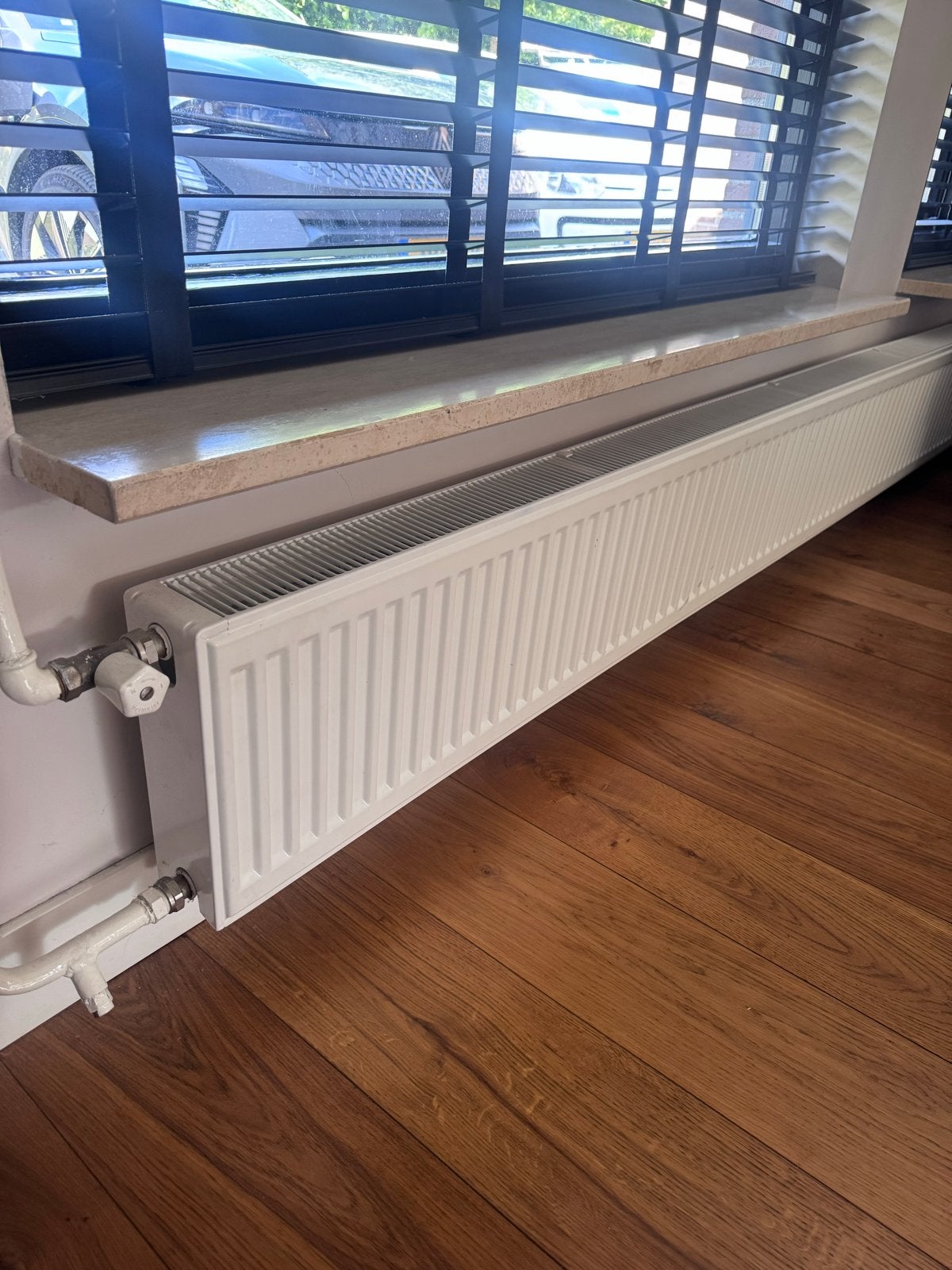 2x Stelrad Compact All In radiator 300x2800mm - 2750 Watt, Ophalen, 30 tot 80 cm, Radiator, 150 cm of meer