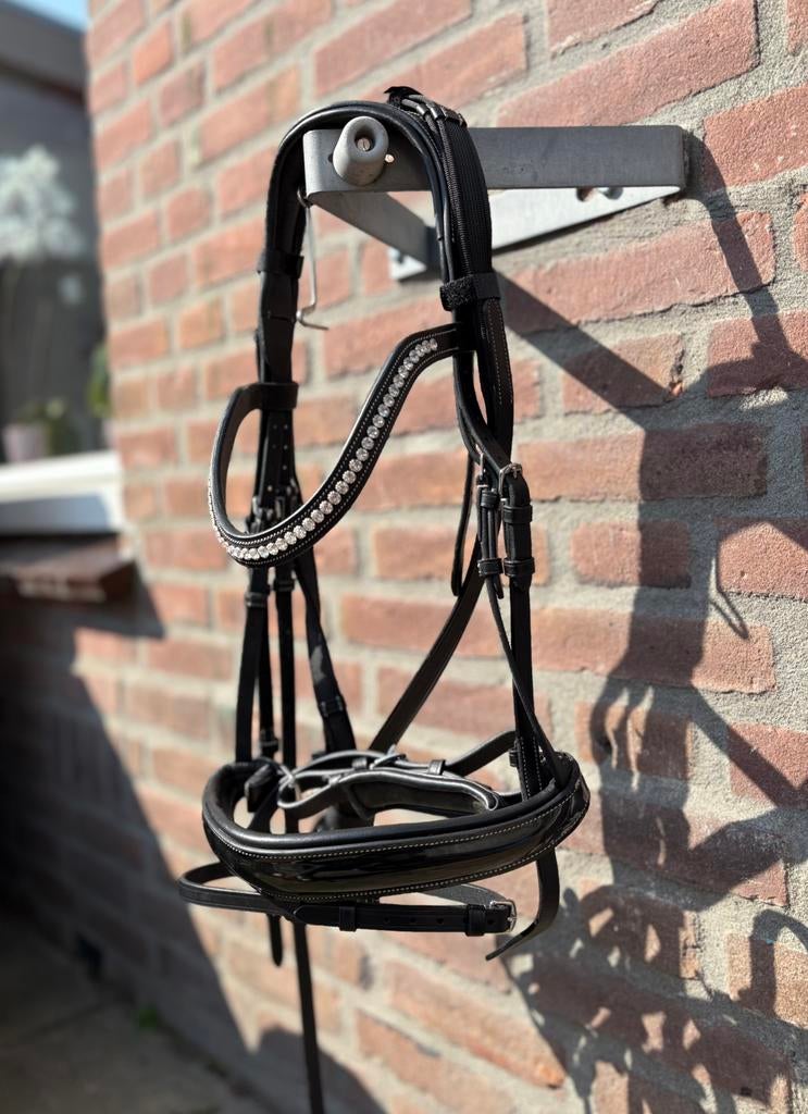 Horsegear Hggreylin hoofdstel Full zwart, Ophalen of Verzenden, Zo goed als nieuw