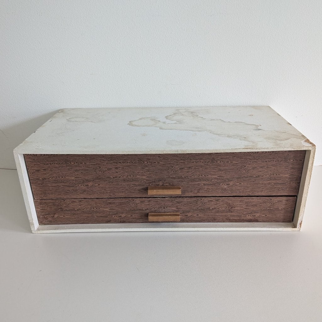 Vintage (bestek) ladekastje (bestekcassette) kastje Hout., Ophalen of Verzenden, Huis en Inrichting