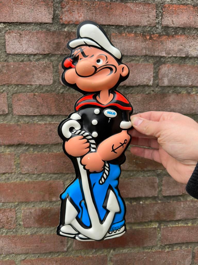 Vintage Popeye iglo 1966, Ophalen of Verzenden, Zo goed als nieuw, Actiefiguur of Pop