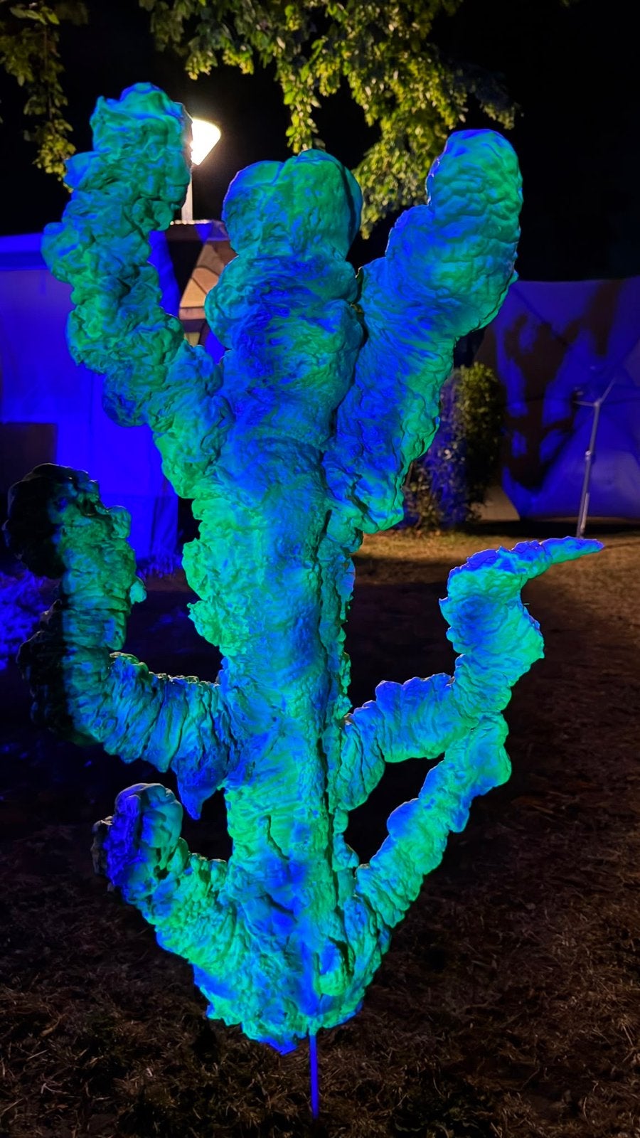 Handgemaakt UV-lichtgevend koraal decoratie, Ophalen, 50 - 100 cm, Handgemaakt, Beeld