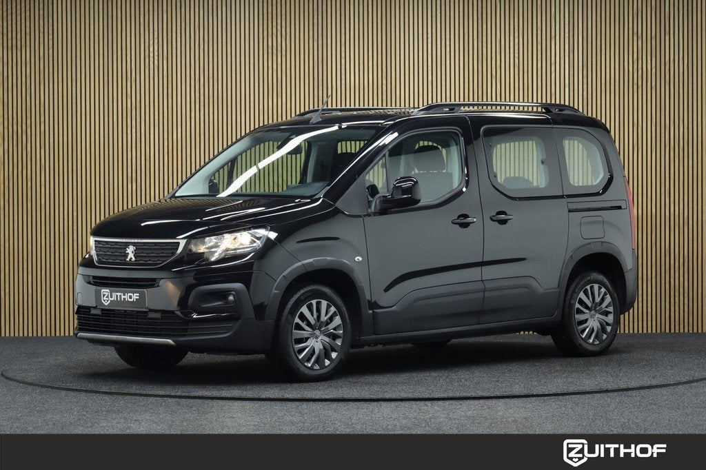Peugeot Rifter 1.2 Puretech Allure | Trekhaak | Cruise-contr, Auto's, Peugeot, 12 maanden, Gebruikt, 1199 cc, Zwart