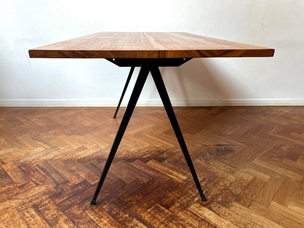 Galvanitas tafel TD4 - vintage - Rietveld, Prouvé stijl, Ophalen, Gebruikt, 155 cm, 77 cm
