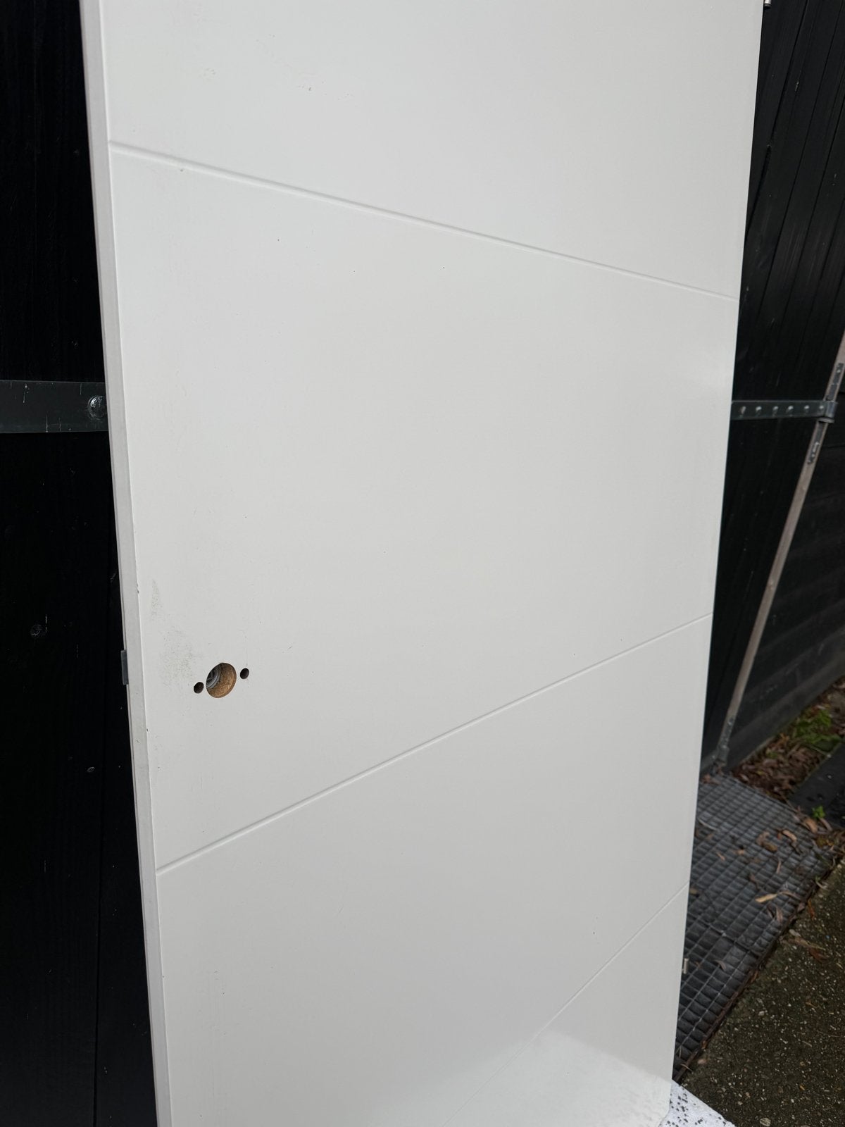 Opdekdeur rechtsdraaiend 231,5 x 93 cm, Ophalen, Gebruikt, 80 tot 100 cm, 215 cm of meer