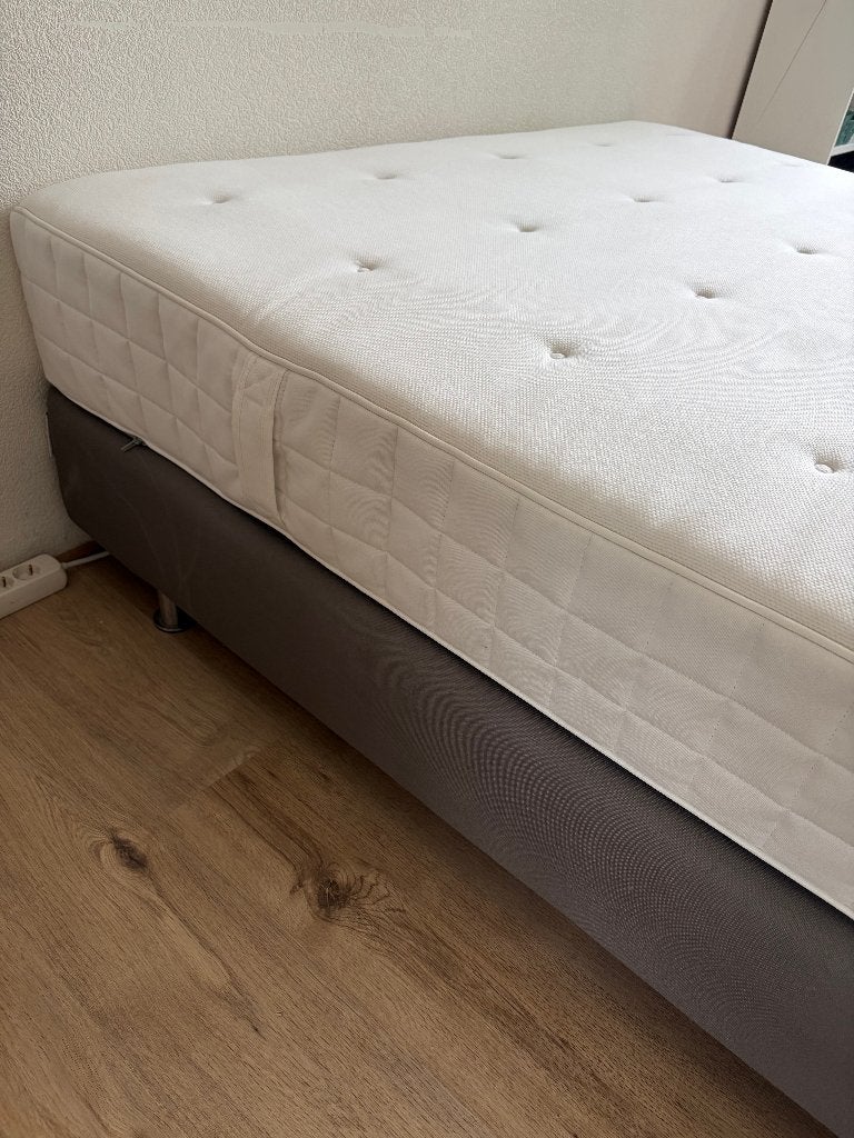 IKEA HYLLESTAD matras 160x200 + boxspring onderstellen, Ophalen, Gebruikt, Tweepersoons, 200 cm