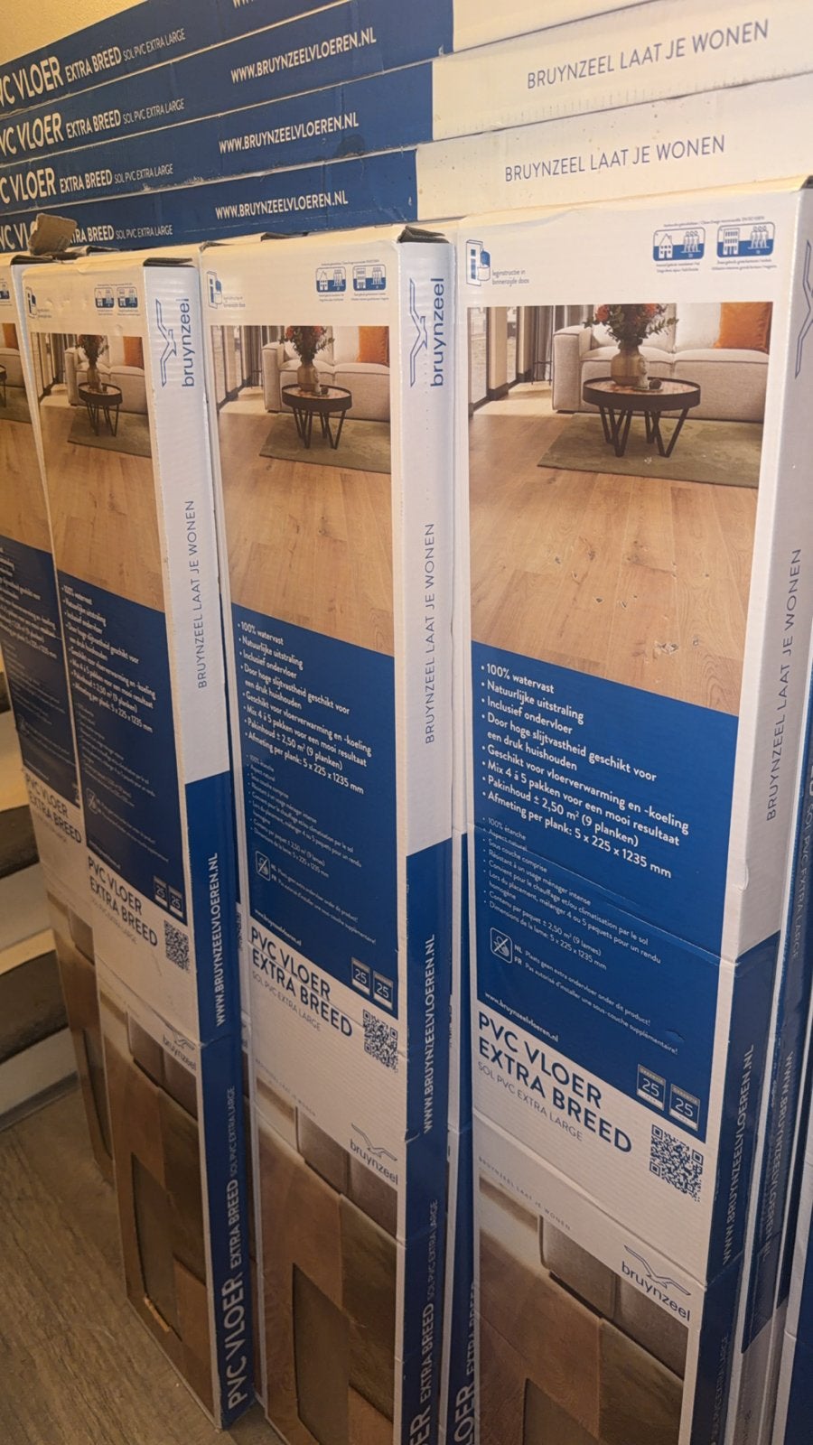 PVC Vloer Extra Breed Bruynzeel Nieuw in doos, Ophalen, Kunststof, Overige typen, Nieuw