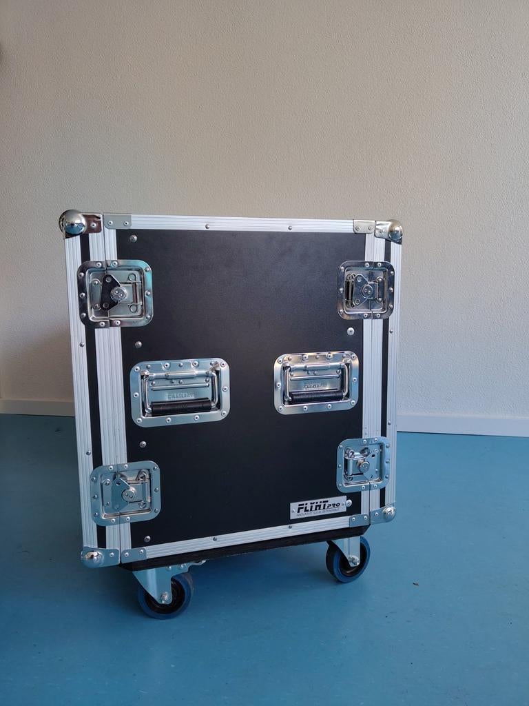 Flyht pro 12U dubbel rack met wielen en 2U lade, Muziek en Instrumenten, Behuizingen en Koffers, Ophalen, Gebruikt, Overige instrumenten