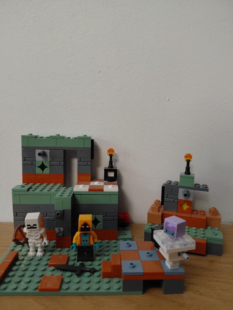LEGO Minecraft De Verlaten Mijn (21166), Kinderen en Baby's, Speelgoed | Bouwstenen, Gebruikt, Overige merken, Ophalen