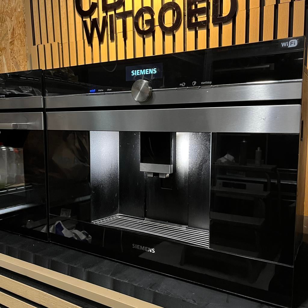 Luxe IQ700 Siemens set combi oven + koffiemachine, Ophalen, Zo goed als nieuw, Oven met grill, Inbouw