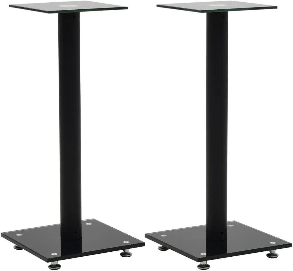 Set van 2 Moderne Luidsprekerstandaarden - Zwart nieuw in do, Ophalen of Verzenden, Nieuw, Minder dan 60 watt, Overige merken