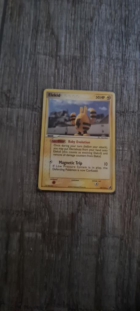 Elekid Pokémon kaart - Vintage WOTC, Hobby en Vrije tijd, Verzamelkaartspellen | Pokémon, Ophalen of Verzenden, Zo goed als nieuw