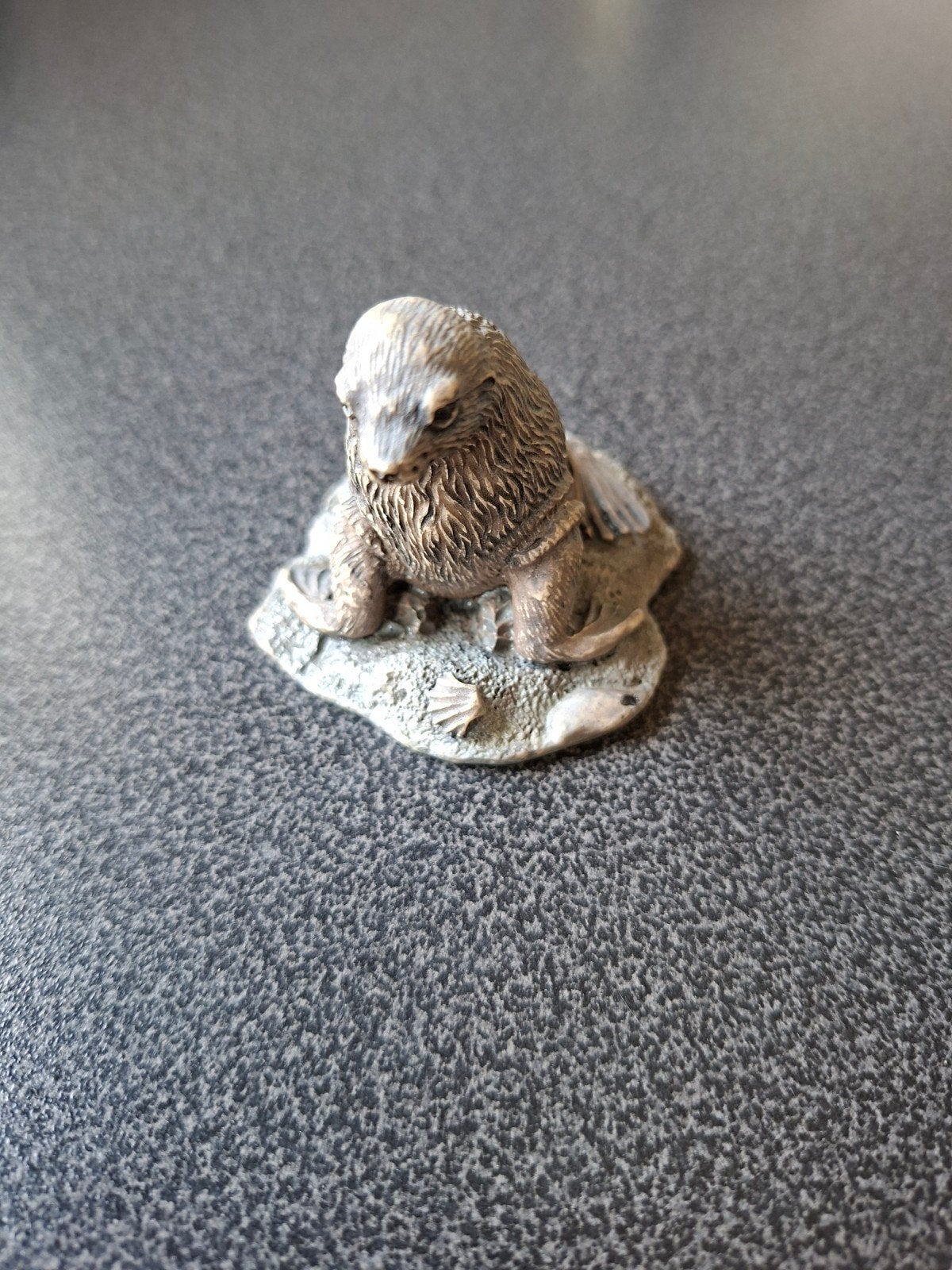 Prachtig zeehond exemplaar - Beeldje 1989 Jade Capital, Ophalen of Verzenden, Zo goed als nieuw, Wild dier, Beeldje of Figuurtje