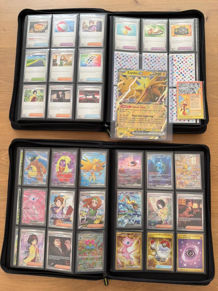 Pokémon Scarlet & Violet 151 Base Set + Binders, Ophalen of Verzenden, Nieuw, Meerdere kaarten