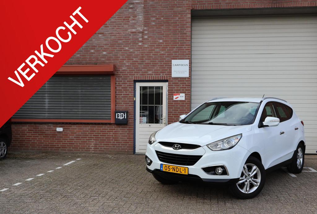 Hyundai ix35 2.0i Style 2e eigenaar NAP Leder Trekhaak Cruis, Auto's, Gebruikt, Handgeschakeld, SUV of Terreinwagen, IX35