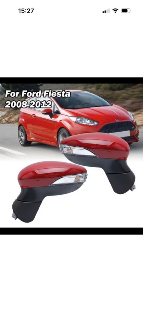 Te koop: rechter zijspiegel ford fiesta, Ophalen of Verzenden, Gebruikt, Ford