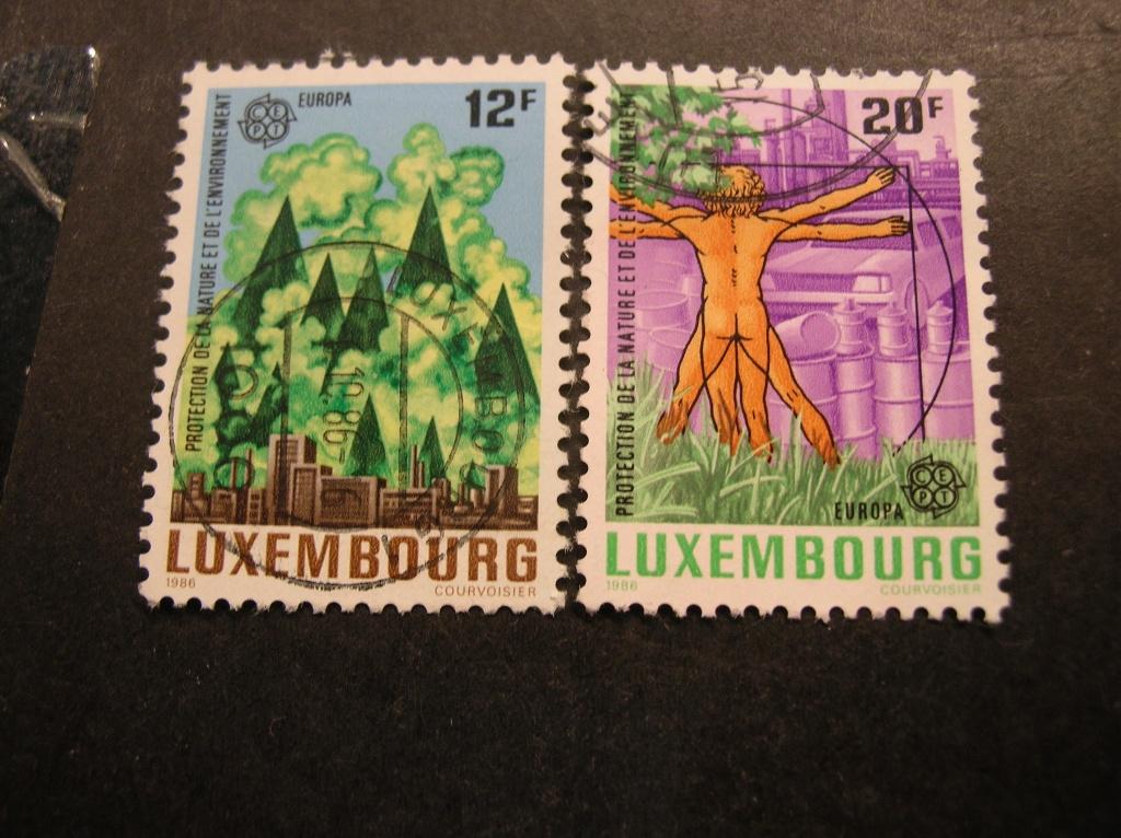 Cept/Verenigd Europa Luxemburg 1986 gestempeld, Verzenden, Luxemburg, Gestempeld
