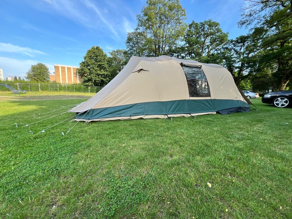 Baco zware katoenen tunnel tent in zeer goede staat, Caravans en Kamperen, Tenten, Ophalen, Zo goed als nieuw, Tot en met 4