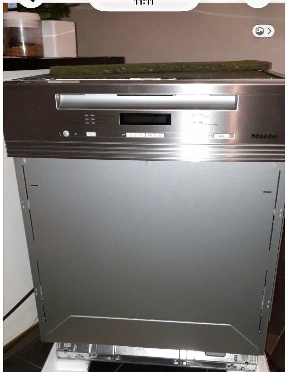Miele inbouw vaatwasmachine, Ophalen, Gebruikt, Inbouw, Minder dan 85 cm