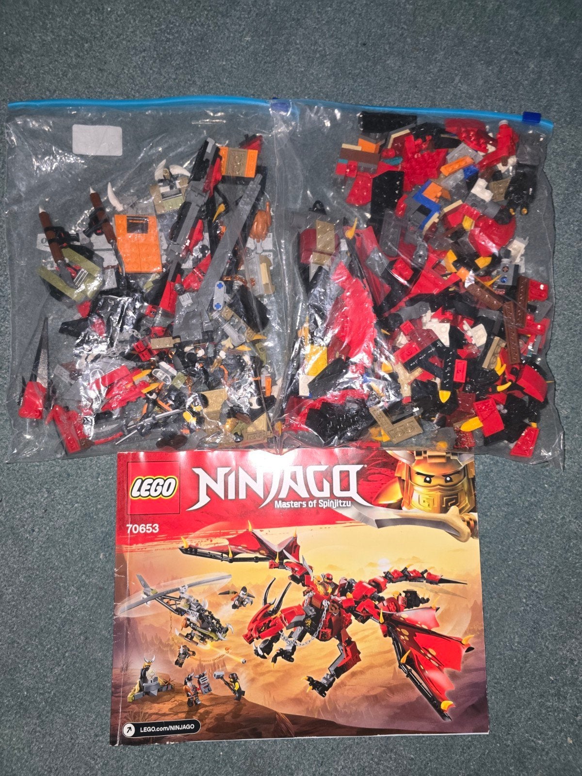 Lego Ninjago. Rode draak 70653, Lego, Inclusief instructies, Ophalen of Verzenden, Zo goed als nieuw