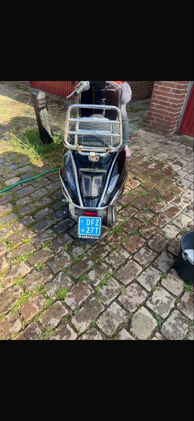 Vespa Sprint 70km/u - Zwart - Goed onderhouden, Fietsen en Brommers, Scooters | Vespa, Gebruikt, Overige modellen, Maximaal 45 km/u