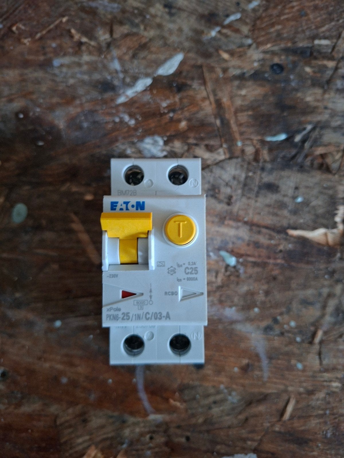Eaton Aardlekautomaat PENG-25/1N/C/03-A C25 25A, Ophalen, Gebruikt, Eaton, Aardlekautomaat