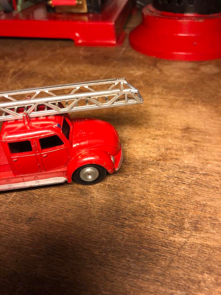 Vintage Märklin Ladderwagen Brandweerauto, Overige merken, Gebruikt, 1:50 of kleiner, Ophalen of Verzenden