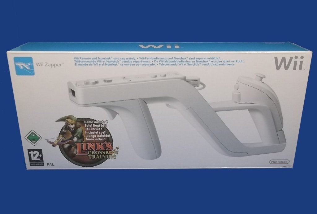 Link's Crossbow Training + Zapper in doos (Nintendo Wii), Shooter, Verzenden, 1 speler, Zo goed als nieuw