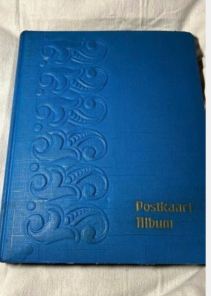 Vintage oud fotoalbum met ruim 100 ansichtkaarten, Ophalen of Verzenden