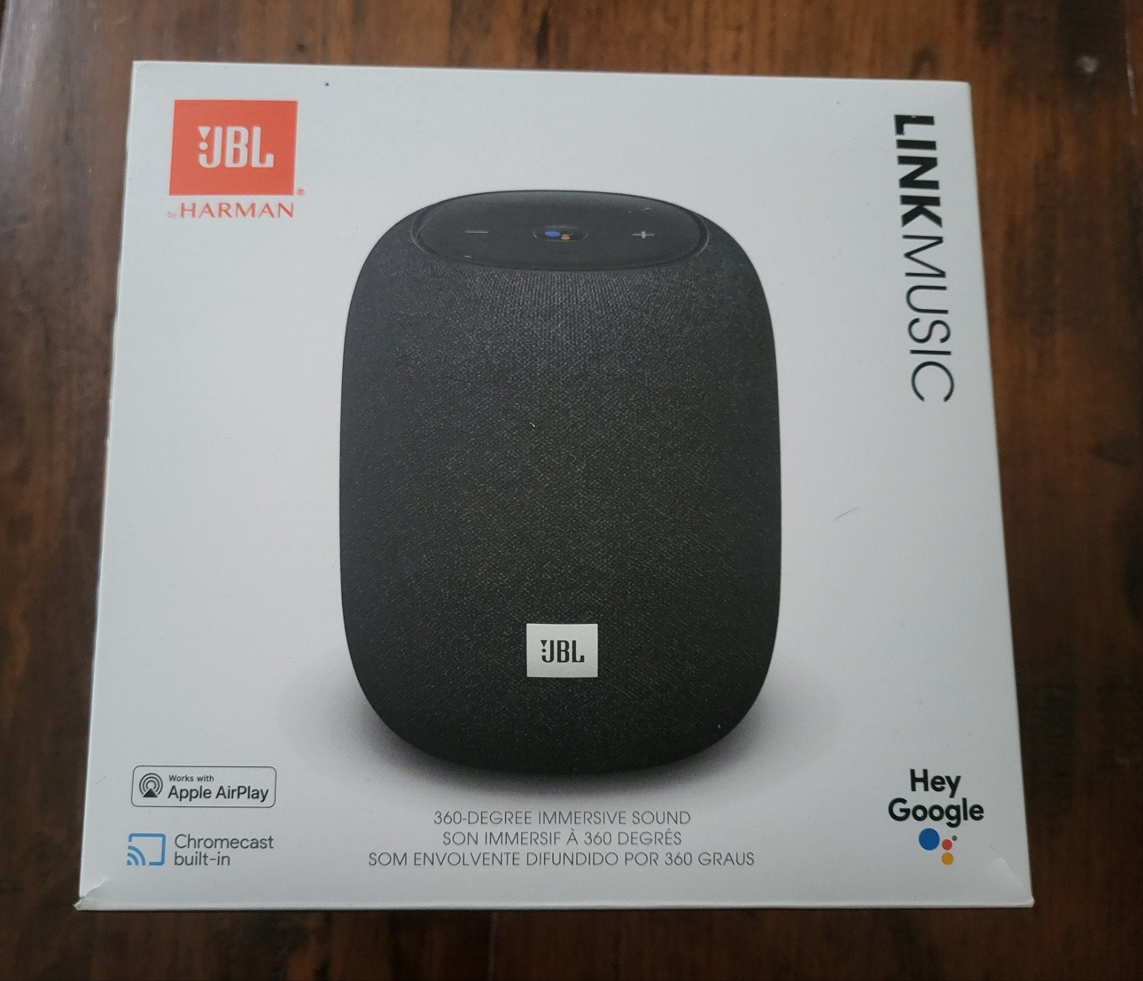 JBL Link Music - 360-graden geluid met Google Assistent, Ophalen of Verzenden