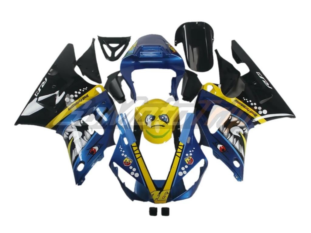 Kuipset/Kappenset Yamaha R1 2000-2001 - Blauw/Zwart, Ophalen of Verzenden