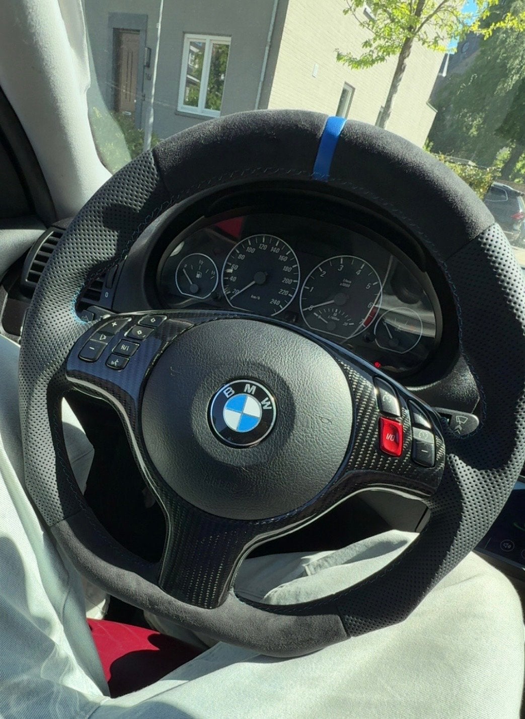 BMW e46 custom stuur met Carbon en Alcantara, Ophalen of Verzenden, Gebruikt, BMW