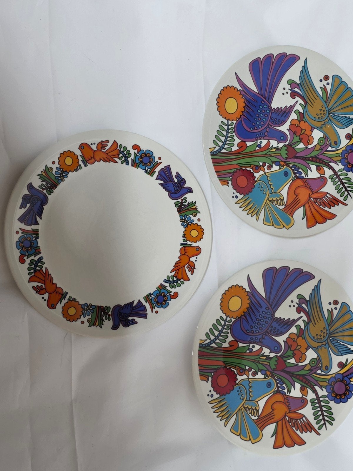 Villeroy & Boch Acapulco borden - Vintage design, Gebruikt, Villeroy & Boch, Ophalen of Verzenden, Bord(en)